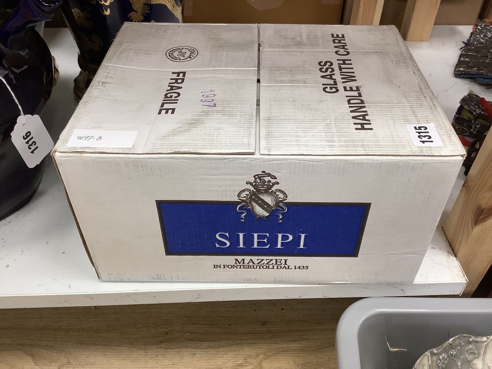 Six bottles of Mazzei Castello di Fonterutoli 'Siepi' (17.5/20 Jancis Robinson) OCC, 1997